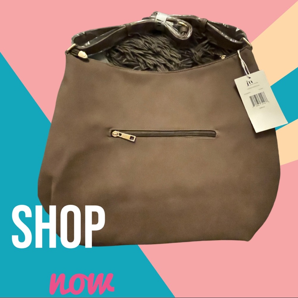 Jessica Moore Suede Hobo Purse